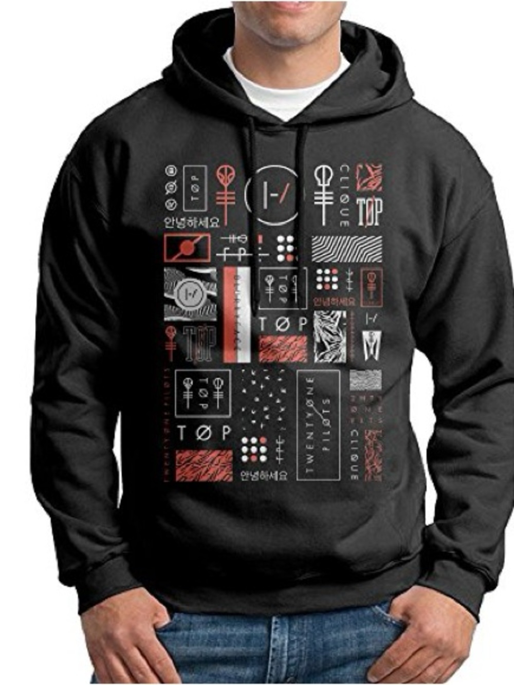 Men’s Hiclol Unique Creation 21 Pilots Band Graphic Hoodie - EUC Size - L